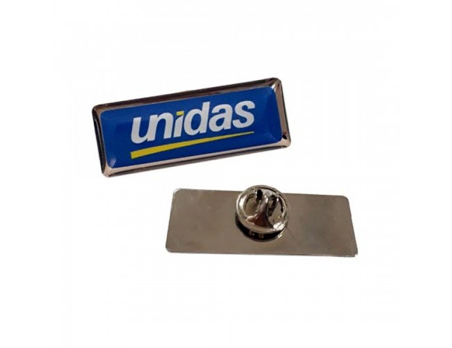 Pin Personalizado Resinado B45 Retangular 40x15mm