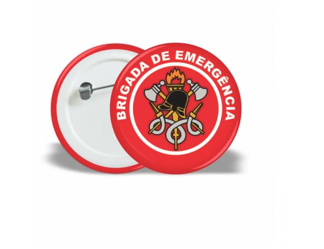 Botton Americano Brigada de Emerg�ncia 45mm