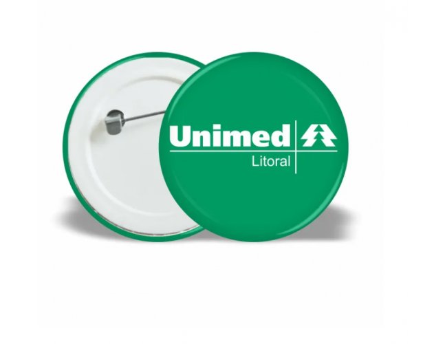 Botton Americano com Alfinete Personalizado 35, 45, 55