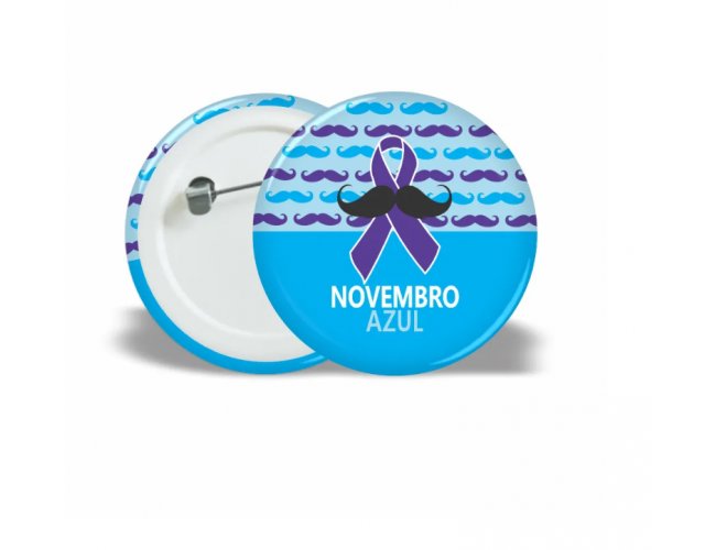 Botton Americano Campanha de Conscientiza��o Novembro Azul