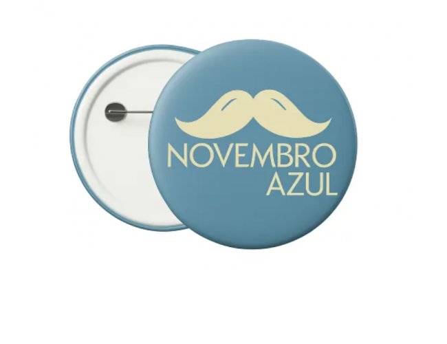 Botton Americano Novembro Azul 35mm