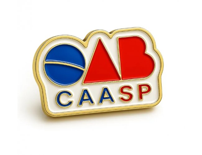 Pin Relevo Esmaltado Personalizado - Cliente OAB