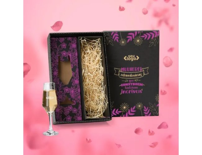 Taça De Vidro P/ Champagne 190 Ml - Não Acompanha Garrafa